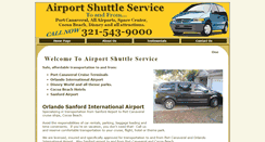 Desktop Screenshot of airportshuttlefl.com
