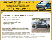 Tablet Screenshot of airportshuttlefl.com